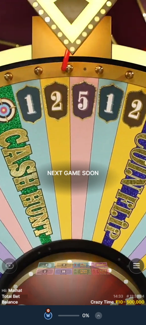 Select your settings for playing at Winz Live Casino.