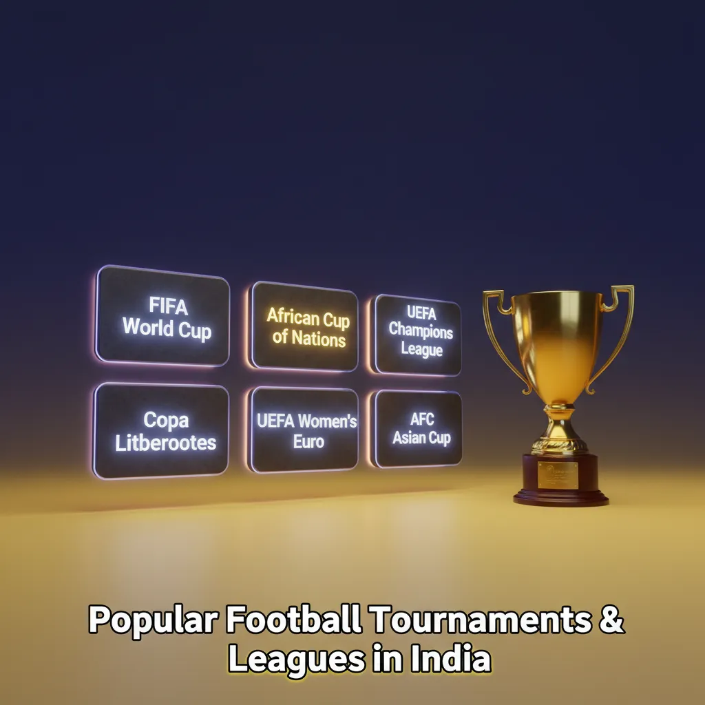 Popular football tournaments in India: FIFA World Cup, UCL, Premier League, AFC, ISL, I-League, with live odds and markets.
