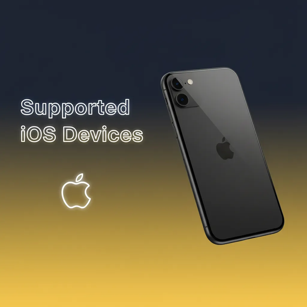 Supported iOS devices: iPhone SE (2nd gen), XR, 11, 12, 13, 14, 15, 15 Pro; iPad 9th, Air 4th, Pro 11-inch. PWA on iOS 13+.