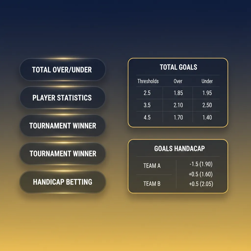 Types of bets: Single, Express (Accumulator), System, with brief notes on risk, return, and exposure control.