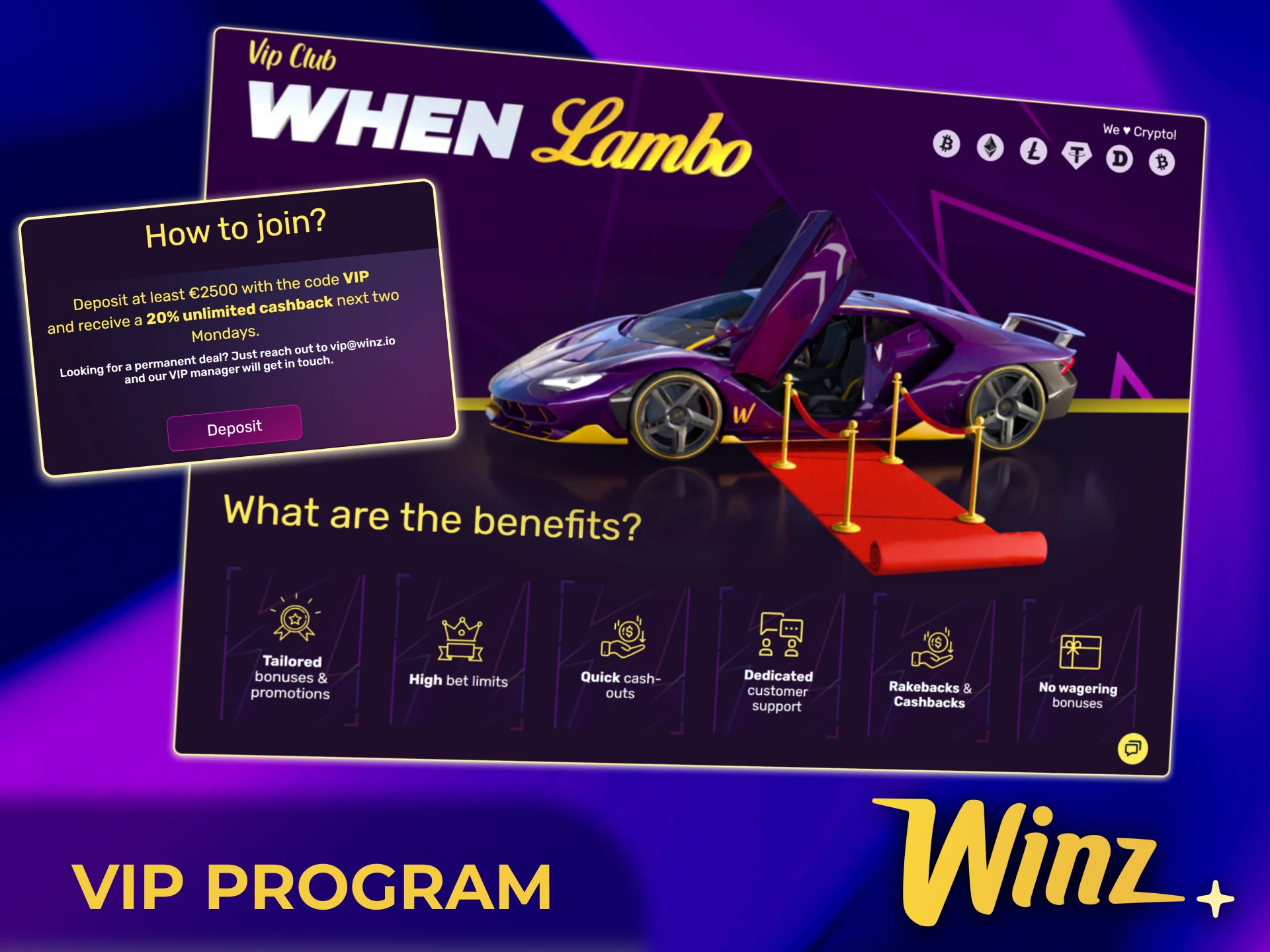Join the VIP program on Winz India for exclusive rewards, cashback, and priority support.