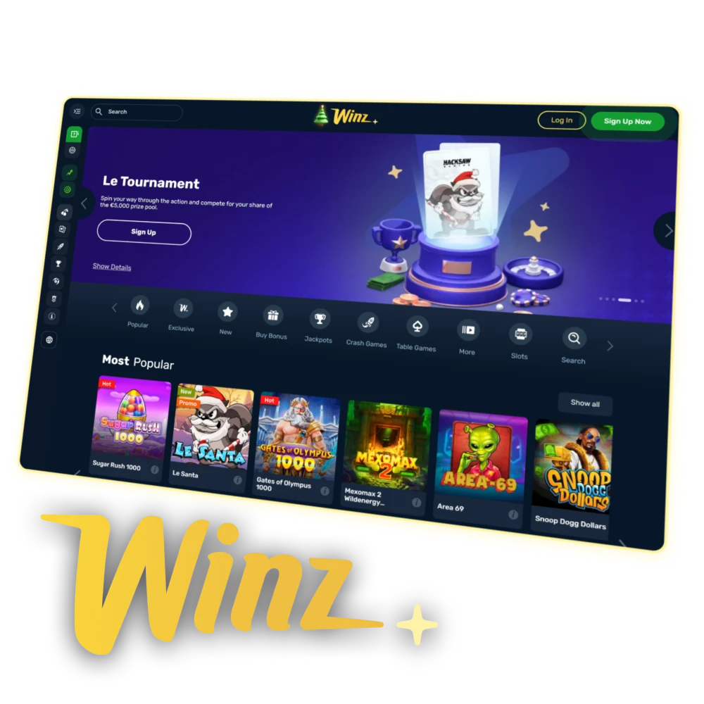 Start playing and betting on the Winz website in India.