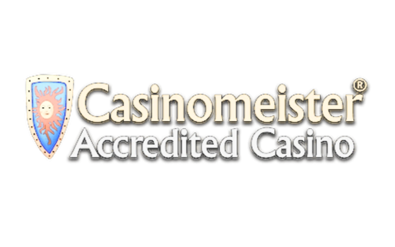 The Casinomeister accreditation seal certifying Winz as an operator with high standards of player protection.