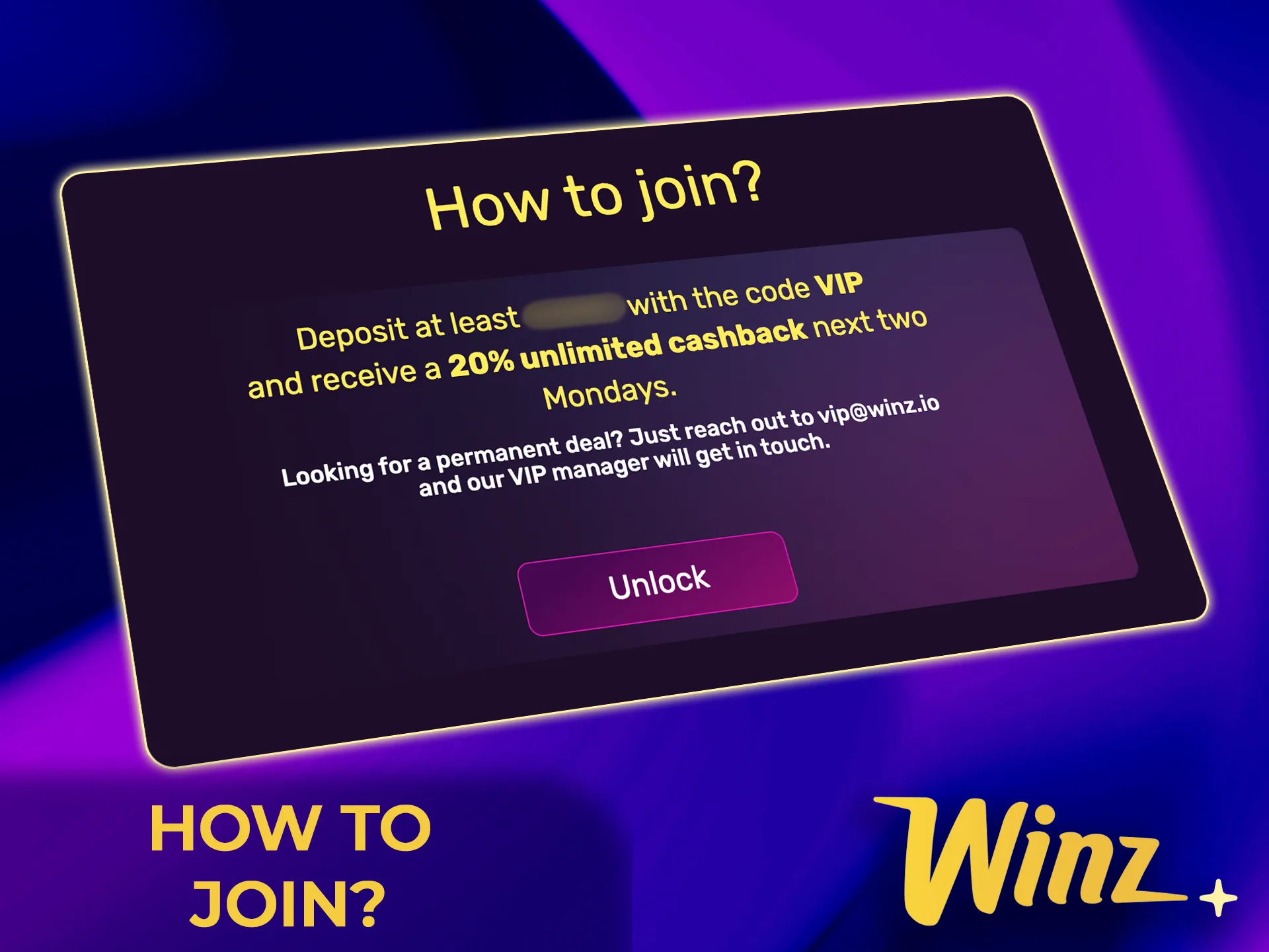 Learn about the requirements and the process for becoming a part of the premium Winz community.