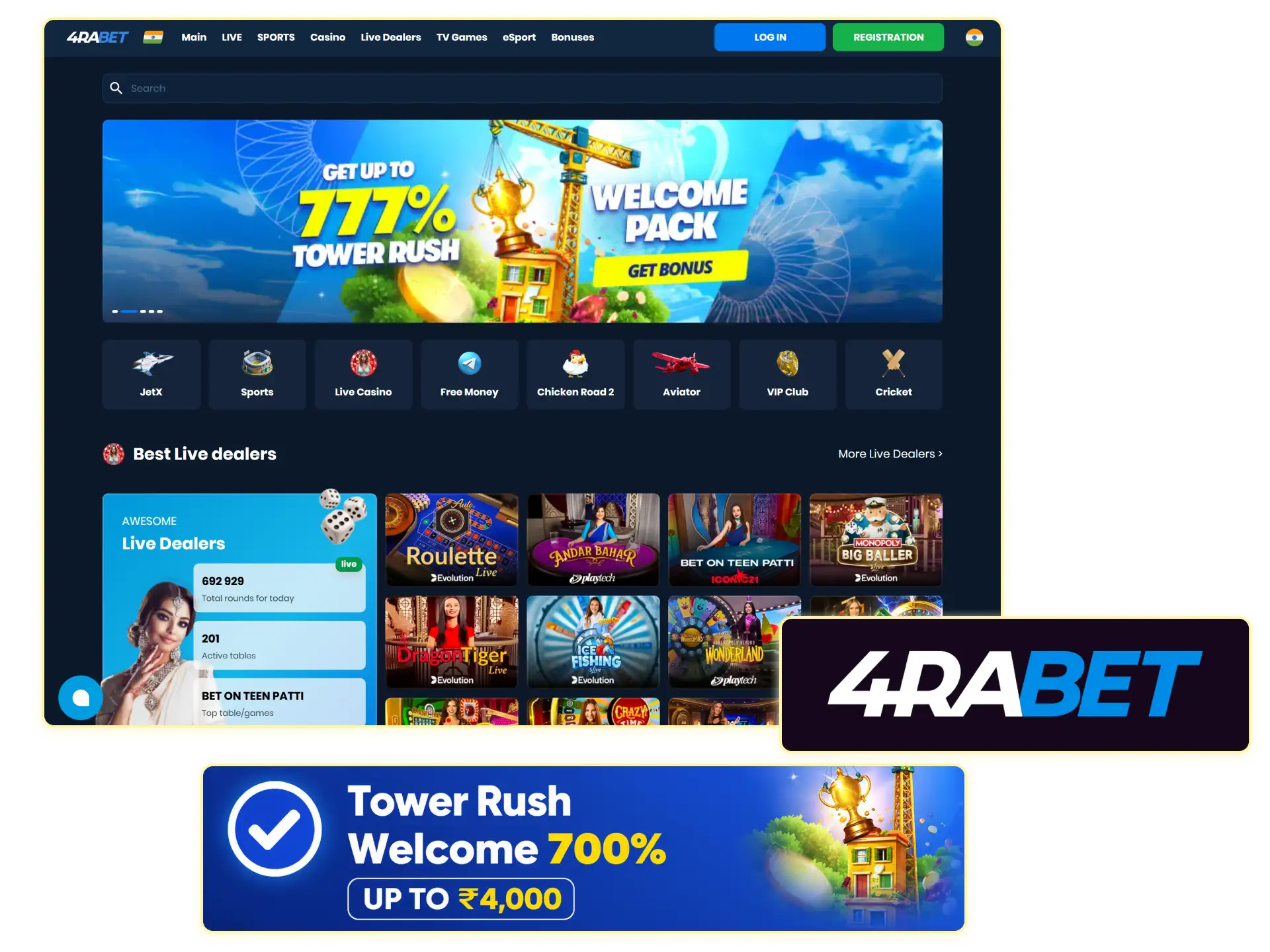 Access an expert summary of 4rabet as a leading sports betting alternative in India.